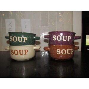 Walter Drake Ceramic Soup Bowl Set of 4 Soup, Chili, Fall Serveware